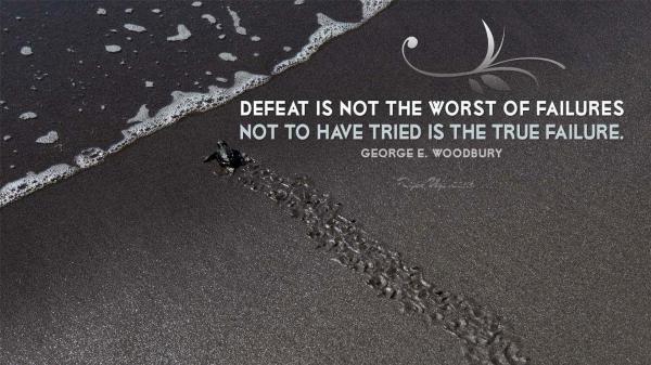 Free defeat is not the worst of failures hd motivational wallpaper download