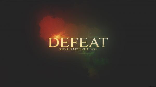 Free defeat should motivate you hd inspirational wallpaper download