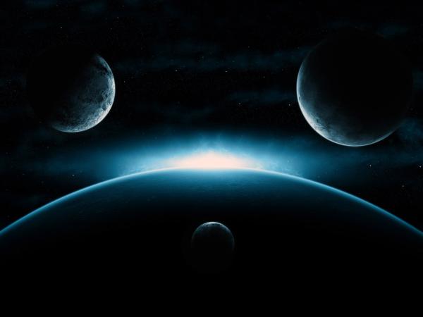 Free digital planets wallpaper download