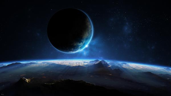 Free distant planet 3d wallpaper download