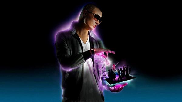 Free dj snake in purple shadow wearing jeans coat and white tshirt hd music wallpaper download