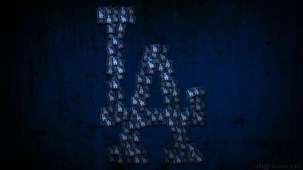 Free dodgers la with blue and black background hd dodgers wallpaper download