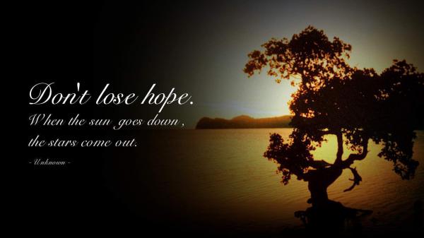 Free dont lose hope hd motivational wallpaper download