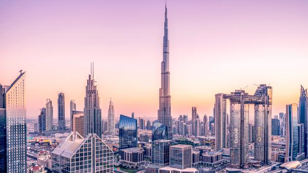 Free downtown dubai cityscape 4k wallpaper download