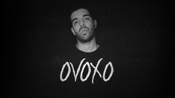 Free drake in black background with ovoxo word hd drake wallpaper download