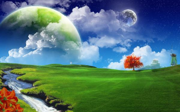 Free dreamy landscape wallpaper download