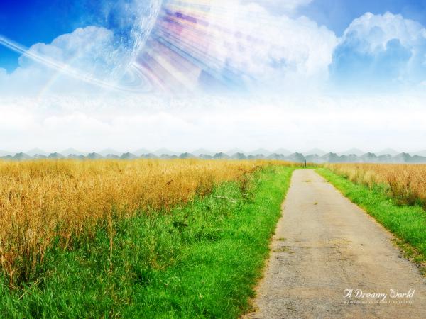 Free dreamy world path wallpaper download