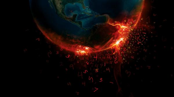 Free earth burn digits wallpaper download