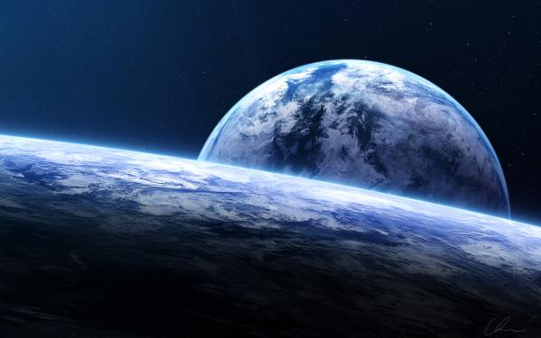 Free earth horizon spacescape wallpaper download