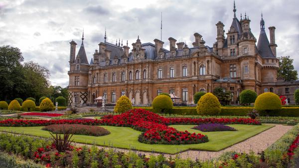 Free england garden palace waddesdon manor 4k hd travel wallpaper download