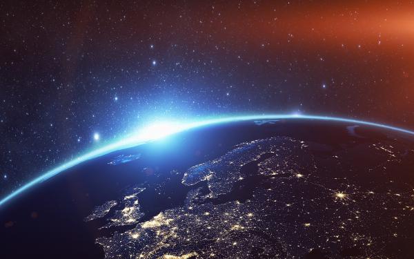 Free europe night earth 4k wallpaper download