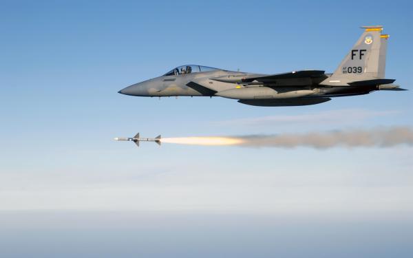 Free f 15 eagle firing aim 7 sparrow medium range air to air missile wallpaper download