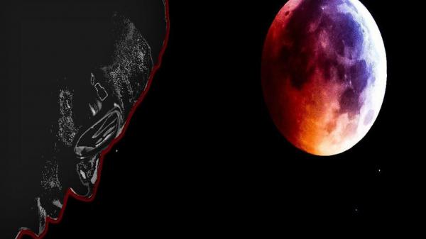 Free face of kid cudi near moon in black background hd kid cudi wallpaper download