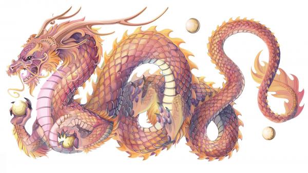 Free fantasy big dragon painting hd dreamy wallpaper download