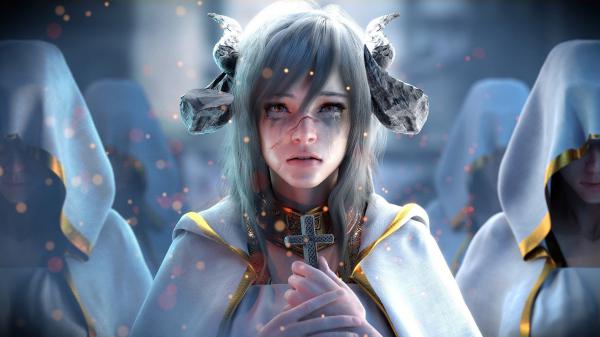 Free fantasy demon priest wallpaper download