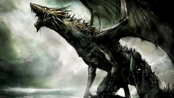 Free fantasy dragon is roaring hd dreamy wallpaper download