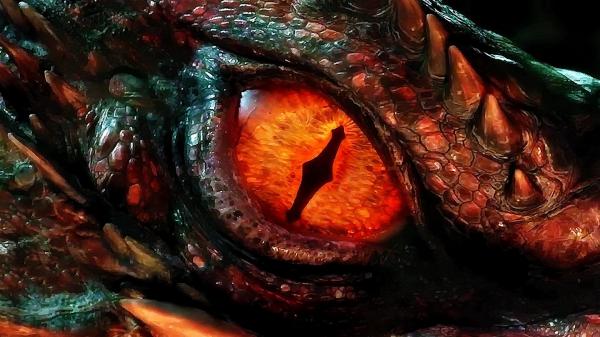 Free fantasy dragon opened eye hd dreamy wallpaper download