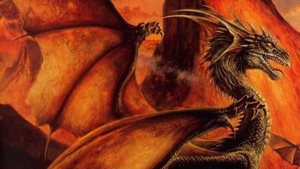 Free fantasy fiery dragon hd dreamy wallpaper download