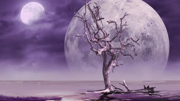 Free fantasy moonscape 4k wallpaper download