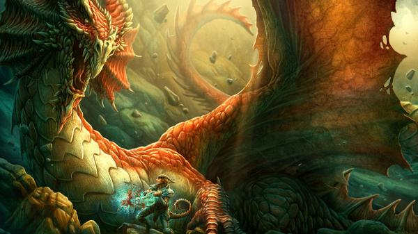 Free fantasy wounded dragon hd dreamy wallpaper download