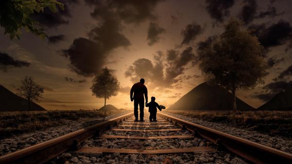 Free father son hd wallpaper download