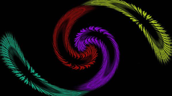 Free feather red purple green hd abstract wallpaper download