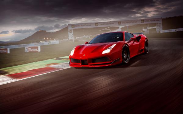 Free ferrari 488 gtb n largo package 4k wallpaper download