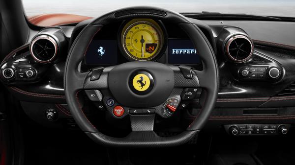 Free ferrari f8 tributo 2019 interior 5k wallpaper download