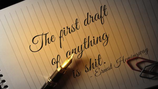 Free first draft quote hd wallpaper download