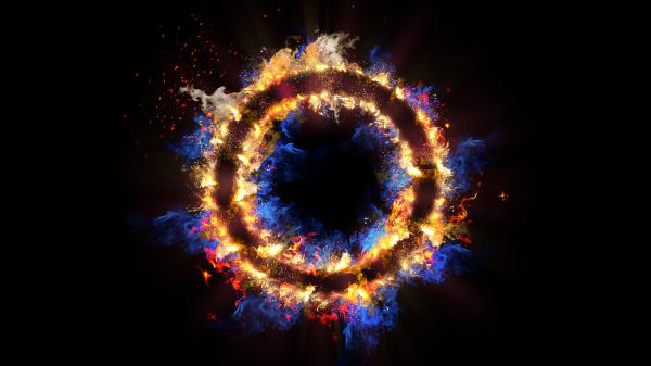 Free flame circle 3d abstract 4k 5k hd abstract wallpaper download