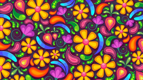 Free floral abstract 5k wallpaper download