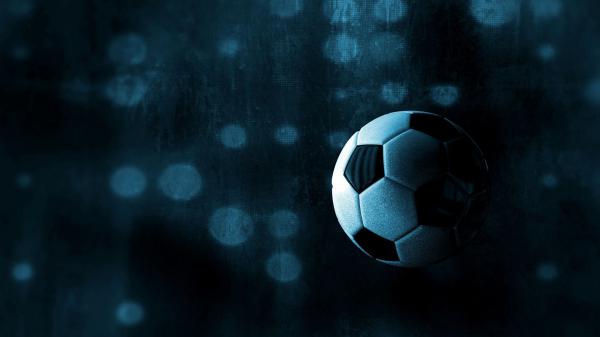 Free football in blue dot background hd football wallpaper download