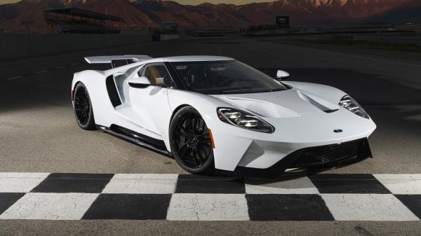 Free ford gt white 4k 5k hd wallpaper download