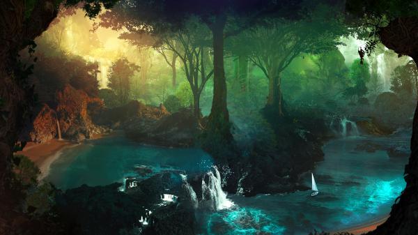 Free forest dream hd wallpaper download