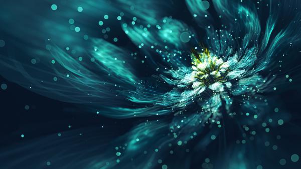 Free fractal flower wallpaper download