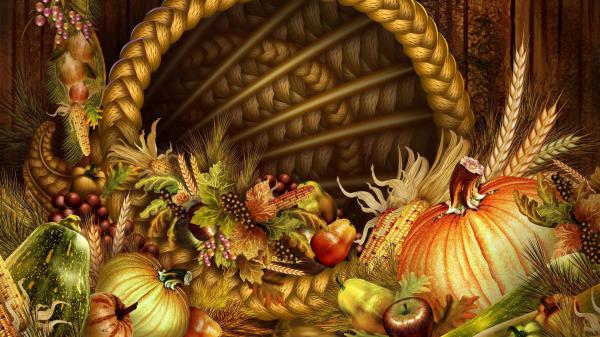 Free fruits with pumpkin hd thanksgiving wallpaper download