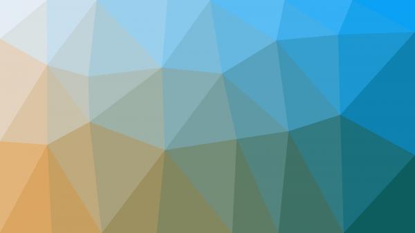 Free geometry gradient blue and light orange shapes hd abstract wallpaper download