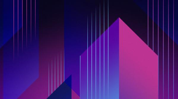 Free geometry pink and blue stripes hd abstract wallpaper download