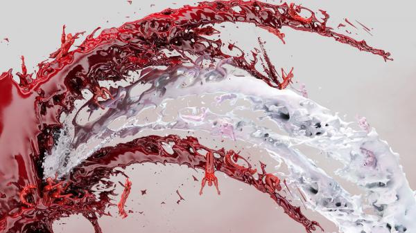 Free graphic red and white water splash hd abstract wallpaper download