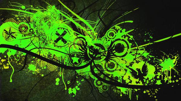 Free green artistic cross hd abstract wallpaper download