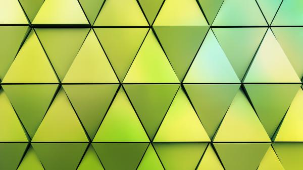 Free green artistic pattern triangle 4k hd abstract wallpaper download