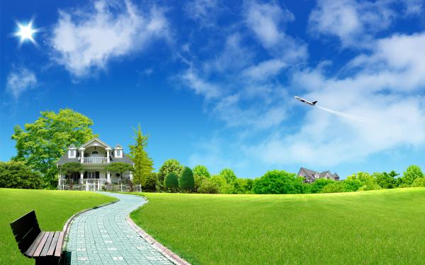 Free green home wallpaper download