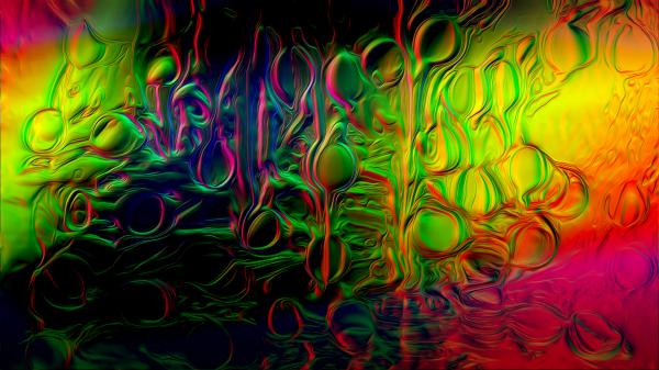 Free green red pink oil paint digital art hd abstract wallpaper download