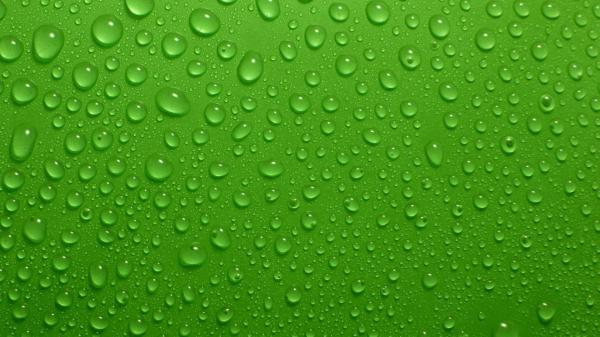 Free green sprite water drops hd abstract wallpaper download