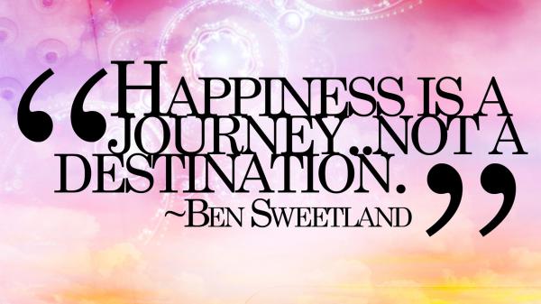 Free happiness is a journey hd motivational wallpaper download