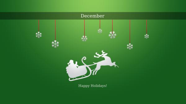 Free happy december holidays wallpaper download