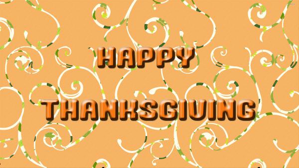 Free happy thanksgiving word in light orange background 4k hd thanksgiving wallpaper download