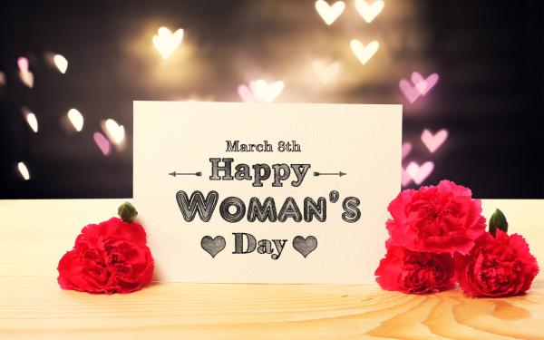 Free happy womans day 4k wallpaper download