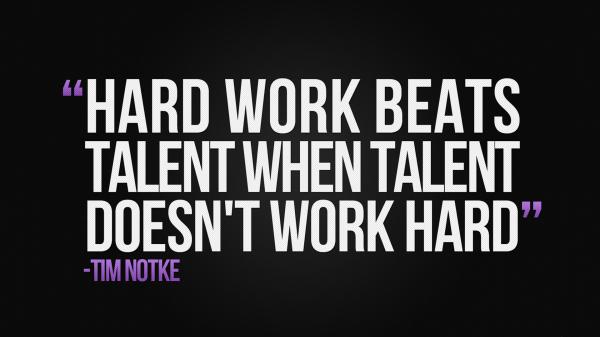 Free hard work beats talent hd motivational wallpaper download