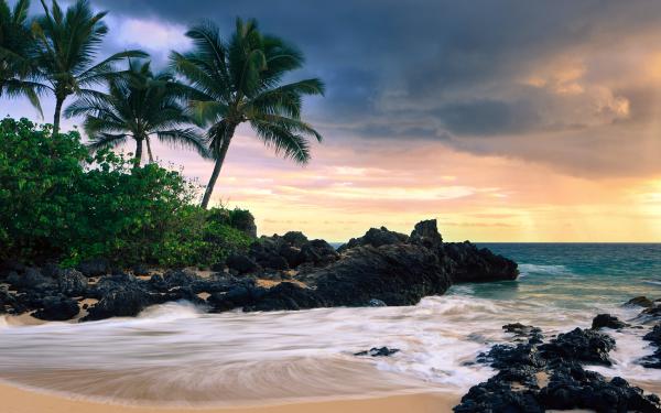 free hawaii secret beache wallpaper download